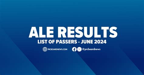 ale passers june 2024|S.